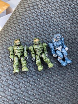 Halo Mega Bloks Figure Lot Chief Spartan Covenant Elite