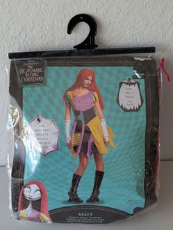 Adult Disney the Nightmare Before Christmas Sally Deluxe Costume Dress- Size Small 4-6
