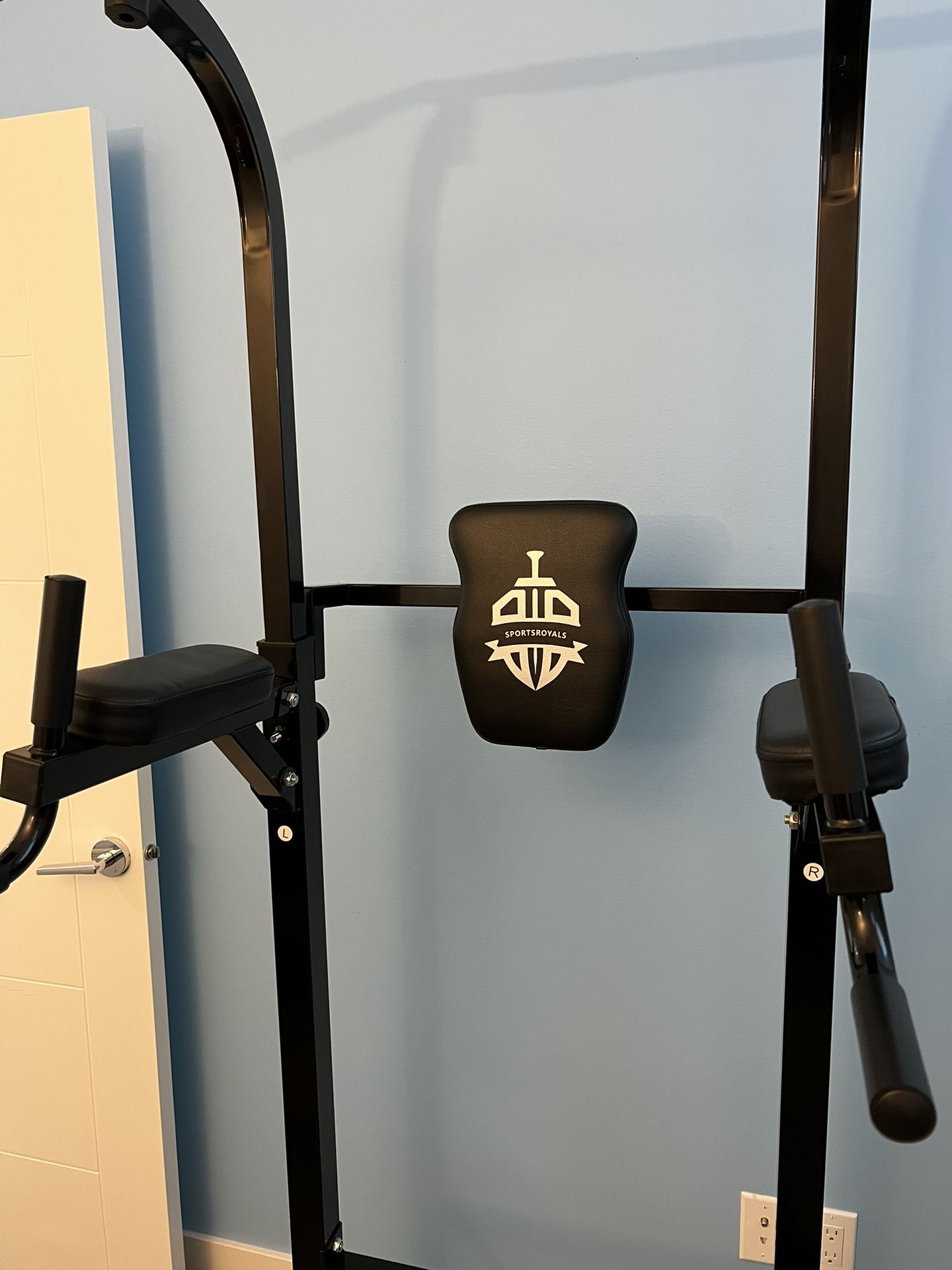 Sportsroyals Power Tower Dip Station Pull Up Bar for Home Gym Strength