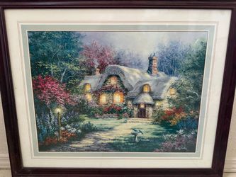 Nicky Boehme Framed Cottage Landscape Print 31.5" x 25.5"