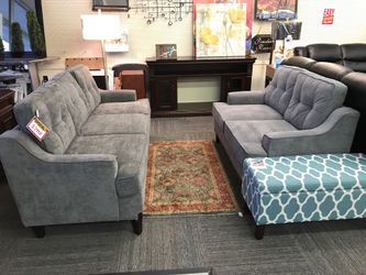 2 pc Living Room Set, Sofa and Loveseat