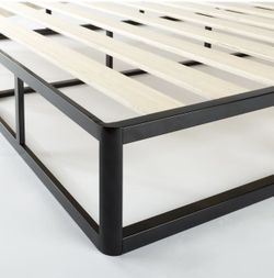 ZINUS Metal 7.5 Inch Mattress Foundation with Wood Slats, Sturdy Steel Structure, Easy Assembly, Twin