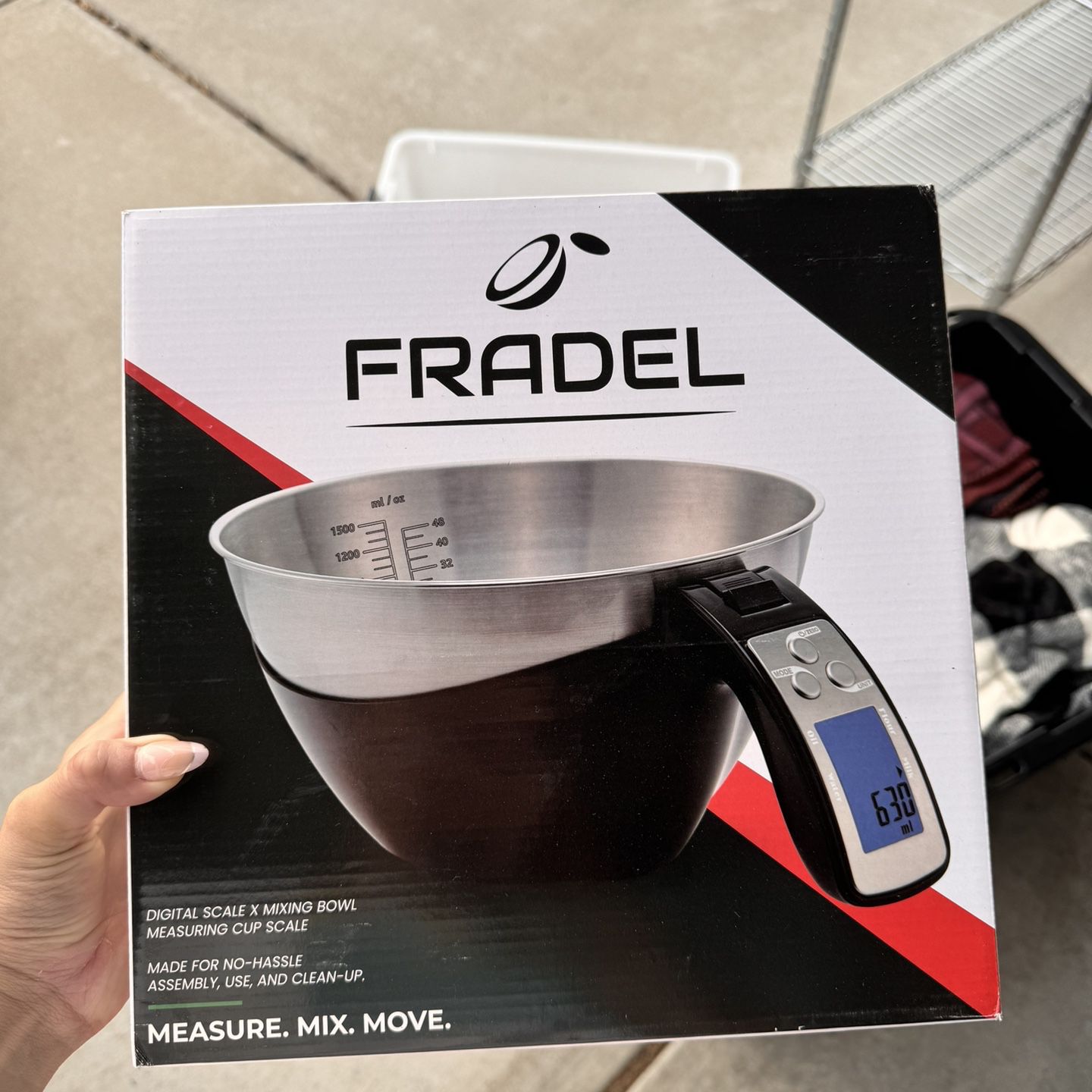 Fradel • DIGITAL FOOD SCALE / MEASURING CUP