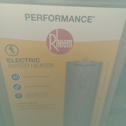 Water Heater And Bathroom Cabinet And Sink 