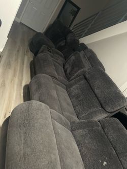 Grey L Shape Couches