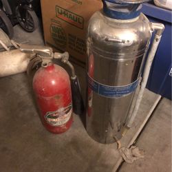 Antique Extinguishers And Firefighter Stuff