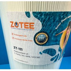 Pack of 4 - Zotee 80Sq Ft Pool Filter Cartridge ZT-111 For Unicel / Filbur