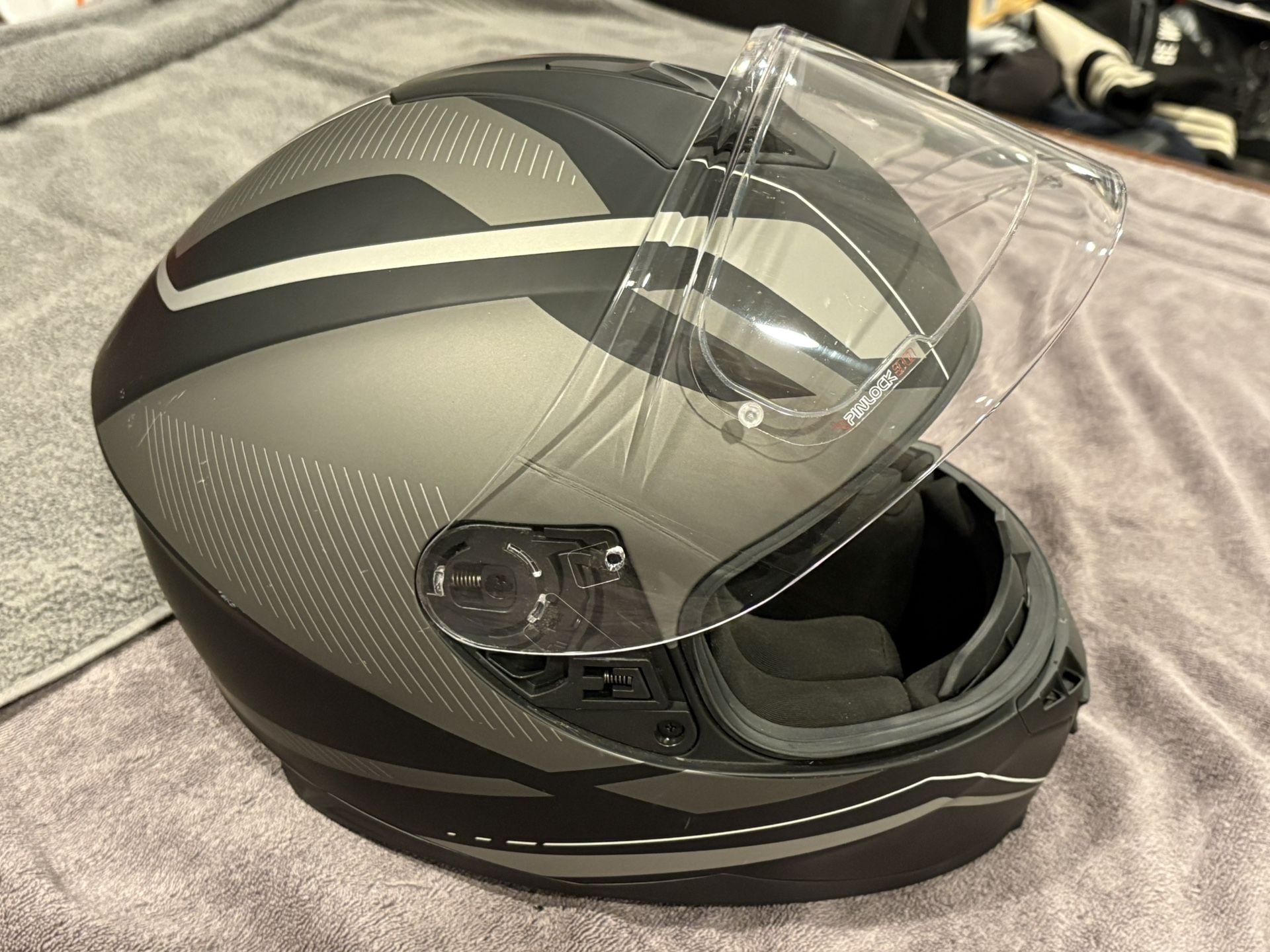 2 Matching Motorcycle Helmets