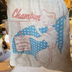 Vintage 1950 Champion Stay Open Clothespin Bag