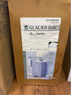 Glacier bay 18in vanity with top