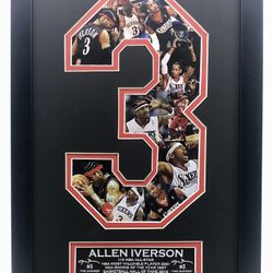Allen Iverson Philadelphia Seventy Sixers #3 NBA Collage Art