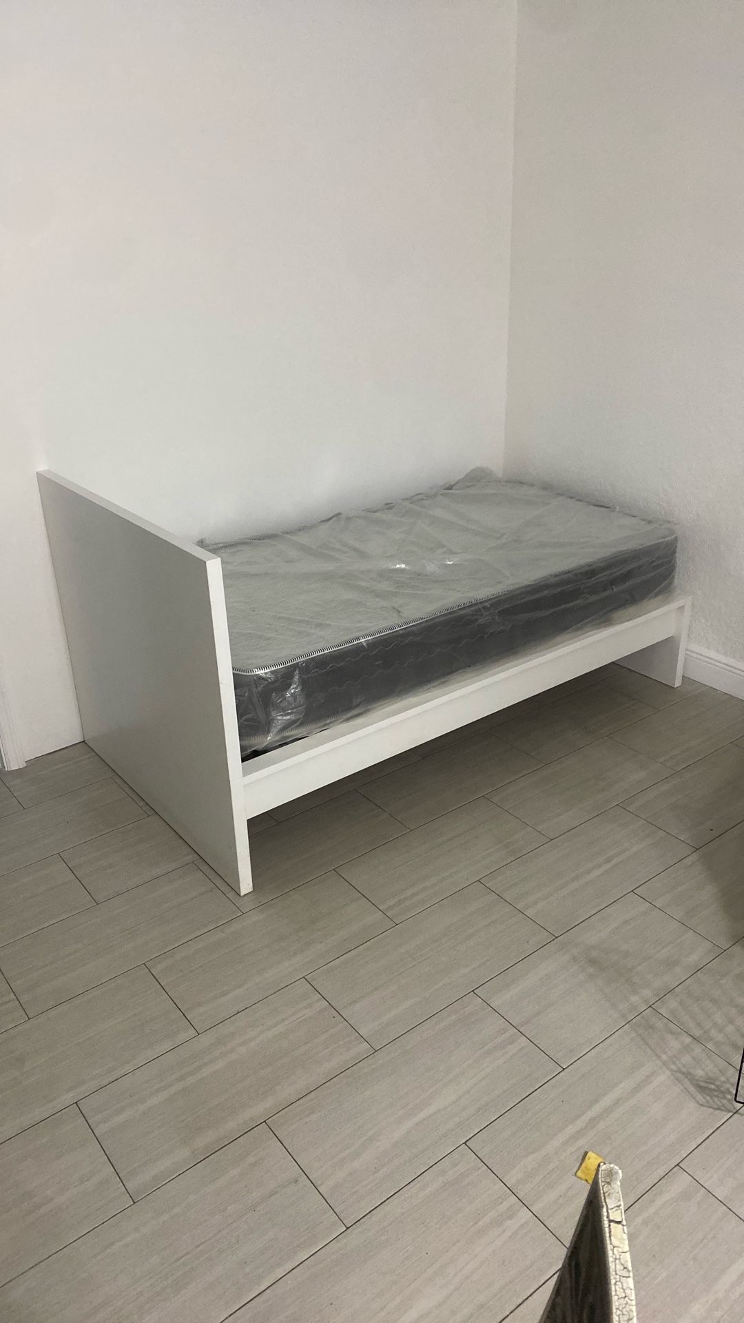 Ikea Bed, Mattress And Desk 