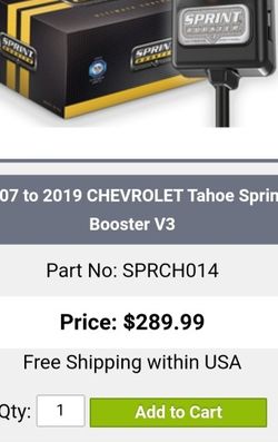 Chevy Tahoe Sprint Booster