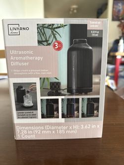Livarno Home Ultrasonic Aromatherapy Diffuser – New