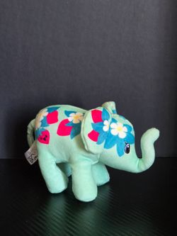 Pop Art Soft 6" Elephant BERRY Plush Stuffed Toy Animal