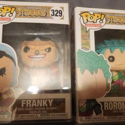 OG Franky And Zoro One Piece Funko Pops 