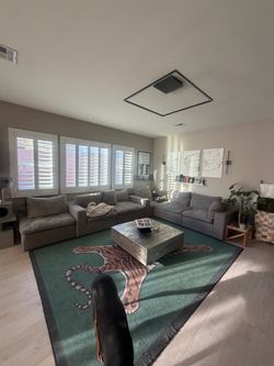 Gray cloud couch