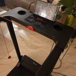 Treadmill, new open box, quiet, led display, space saver, powerful motor