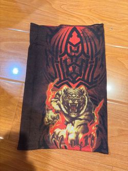 Unisex Pre Owned Unisex Pre Owned Tiger Pattern Neck Gaiter / Headwear-16”x9 1/2”