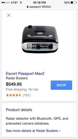 Passport 9500ci carbon fiber edition *BRAND NEW*