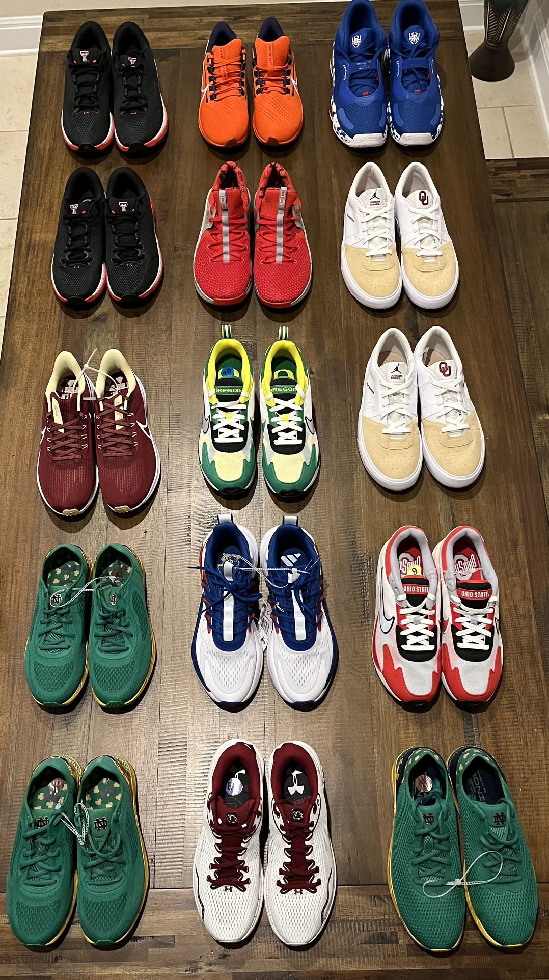 Nike, Adidas, Jordan & UA College Shoes