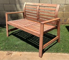 Wood bench