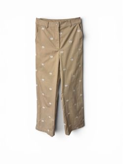 Adidas Women’s Khaki Pants with Logo Embroidery, size 4