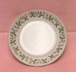 Vintage Japan Fine China soup bowl Spring Time 3821 blue strawberries