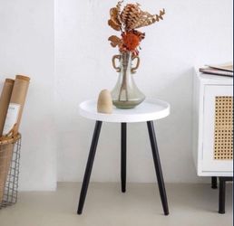 Round Side Table 18”H X 15”D