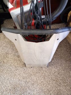 Can am bumper with aluminum skid plate
