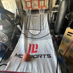 Indoor basketball double hoop