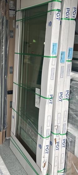 Brand New 72W x 80H PGT Vinyl Sliding Pocket Door with Frame/Tracks
