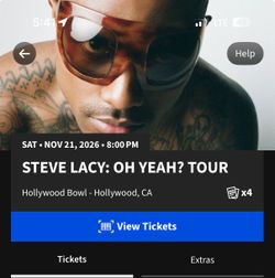 2 Tickets Steve Lacy Oh Yeah Tour