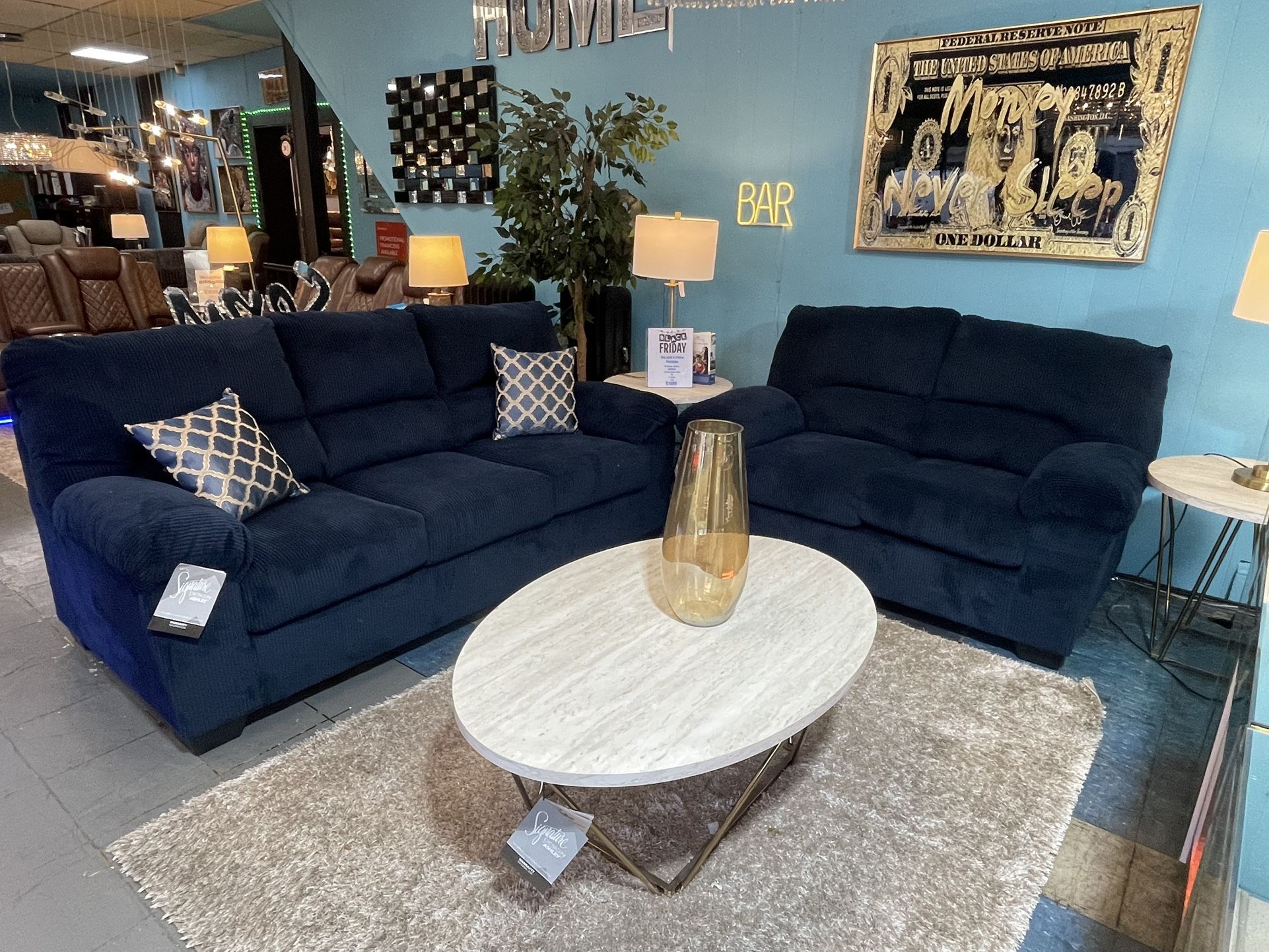 ASHLEY CORDUROY SOFA & LOVESEAT SET β JUST $759!!