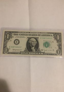 1963 B $1 Barr note UNC