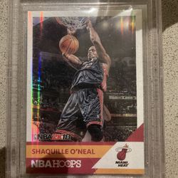 Shaquille O’neal Trading Card With Piece Of His Sneakers In Plastic