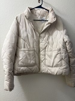 Zara quilted puffer jacket