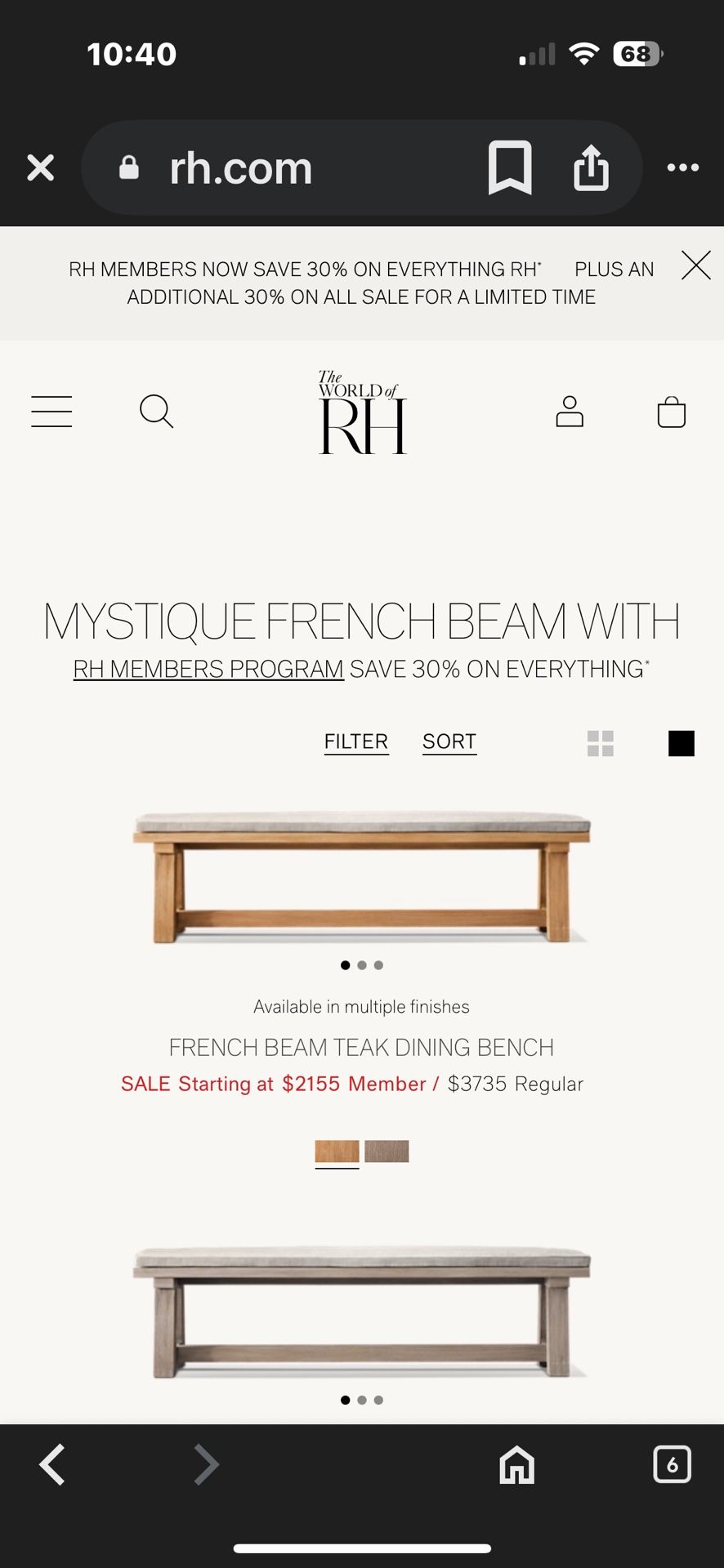 Restoration Hardware MUSTIQUE patio furniture covers