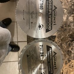 2 Brand New 7  1/4 Circular Saw Blades 