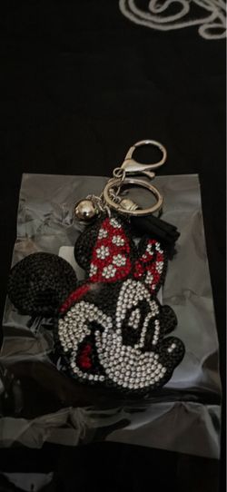 Minnie Mouse Rhinestone Keychain