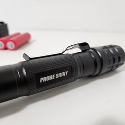Probe Shiny Tactical 5-modes Zooming Flashlight Set Zoomable Black
