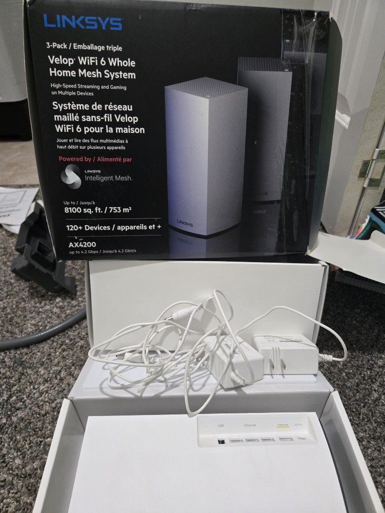 2x Linksys MX4200 WiFi 6 Velop Mesh
