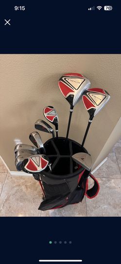 Complete Top Flite Golf Club Set With Golf Bag