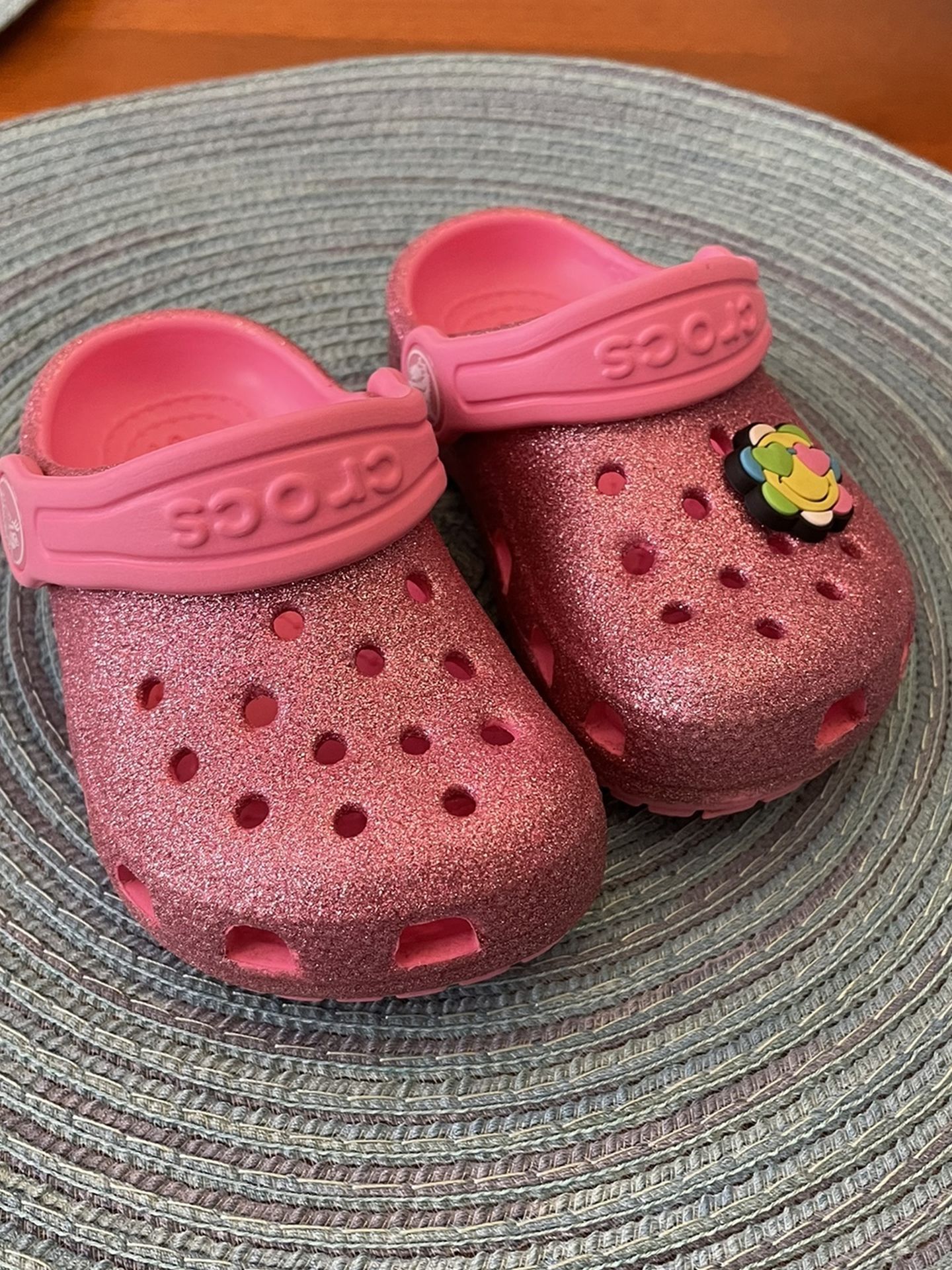 Toddler Glitter Crocs