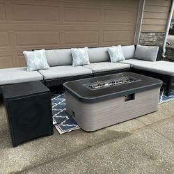 Outdoor Costco Sectional With Fire Pit 