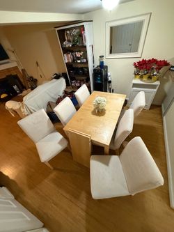Dining table and chairs