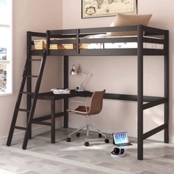 LOFT BED WITH DESK AND CHAIR BRAND NEW