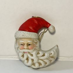 Papel Freelance Handpainted Ceramic Santa Claus Christmas Ornament