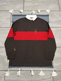 Travis Scott X McDonalds Cactus Jack Rugby Polo Brown/red Medium