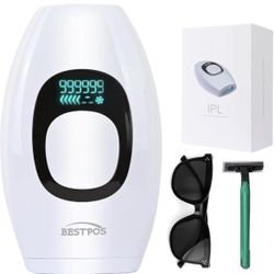 At-Home IPL Laser Hair Removal Permanent,999,999 Flashes Laser Hair Removal Device,Painless Hair Remover for Women and Men for Face Armpits Legs Arms 